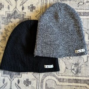 Black and Grey NEFF beanies